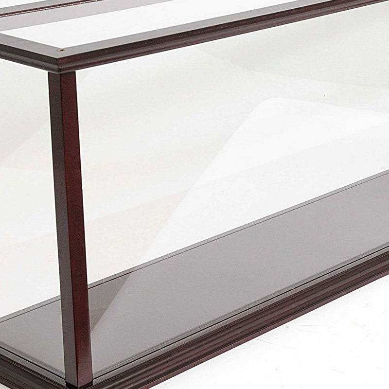 39" Glass Standard Display Stand - Dark Brown