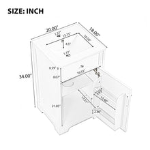 Load image into Gallery viewer, 20" Bathroom Vanity With Sink, Soft Closing Cabinet Door, Adjustable Shelf &amp; Storage Rack - White
