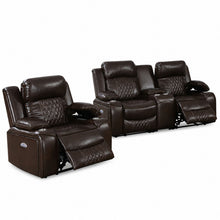 Load image into Gallery viewer, Power Motion Living Room Set With USB Port, Adjustable Headrest, Cup Holder
