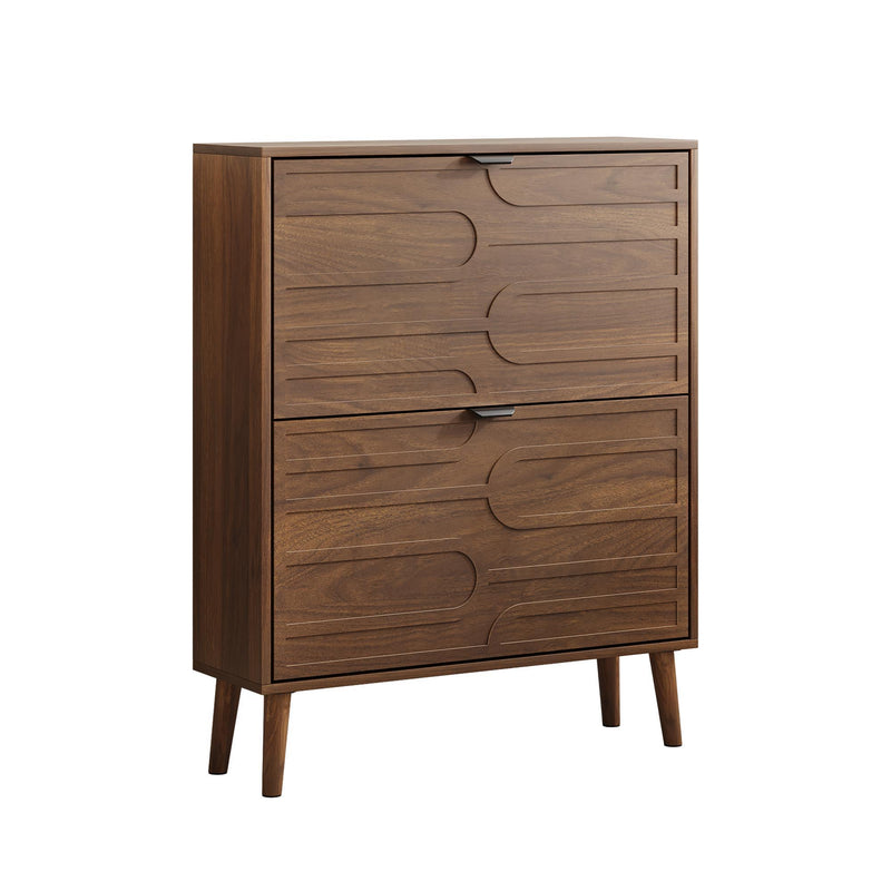 Medieval - Independent Shoe Cabinet With 2 Flip Drawers