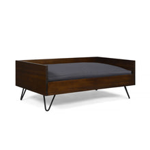 Load image into Gallery viewer, Dog Bed With Sleek Hairpin Legs - Reclaimed Oak / Iron
