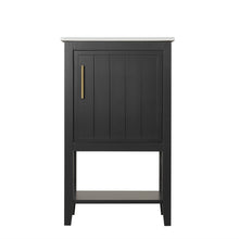 Load image into Gallery viewer, Modern Bathroom Vanity With Sink, Soft-Closing Door And Open Shelf
