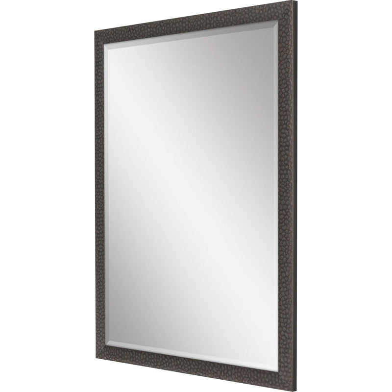 51" Solid Wood Framed Accent Mirror - Dark Brown
