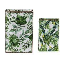 Load image into Gallery viewer, Botanical And Book Boxes (Set of 2) - White / Green

