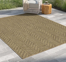 Load image into Gallery viewer, Earth - 7'10" X 10'3" Indoor, Outdoor Area Rug - Mocha, Natural
