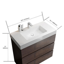 Load image into Gallery viewer, Alice - Bathroom Vanity With Large Storage Freestanding Bathroom Vanity, Sink For Modern Bathroom, One-Piece Sink Basin Without Drain And Faucet

