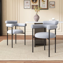 Load image into Gallery viewer, Contemporary Upholstered Armchair Dining Chairs With Metal Legs (Set of 2)
