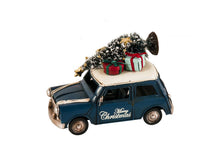 Load image into Gallery viewer, c19060s Mini Cooper Christmas Sculpture - Blue

