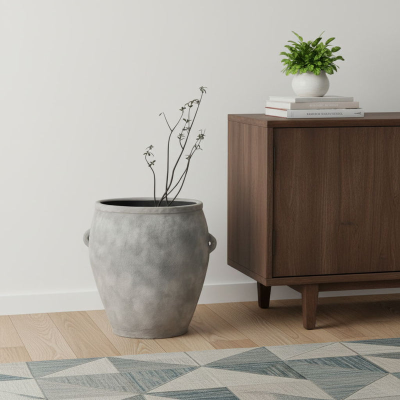 Amphora Floor Vase (608587) - Gray