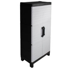 Load image into Gallery viewer, Plastic Square Accent Cabinet With Two Doors (738476) - Gray
