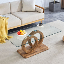 Load image into Gallery viewer, Contemporary Style Glass Top Coffee Table
