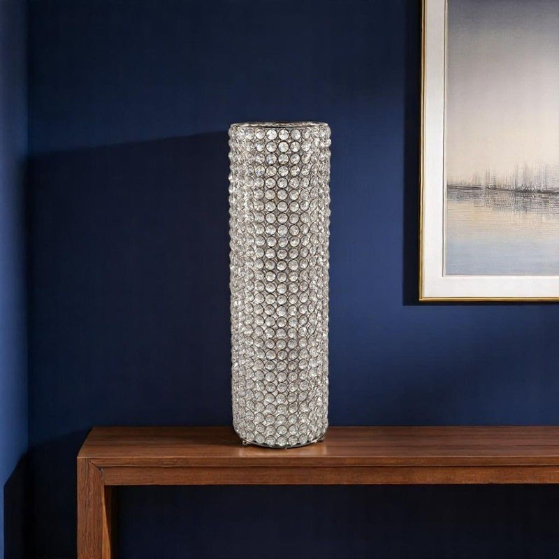Table Vase (628109) - Clear / Silver