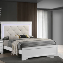 Load image into Gallery viewer, Tufted Headboard Bed With LED Lighting
