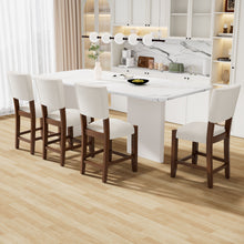 Load image into Gallery viewer, Mid Century Modern Bar Stools, Upholstered Counter Chairs

