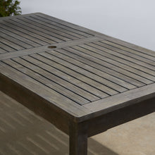 Load image into Gallery viewer, Renaissance Outdoor Rectangular Hand-scraped Wood Patio Dining Table
