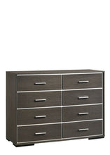 Load image into Gallery viewer, Solid Wooden Eight Drawer Double Dresser - Gray
