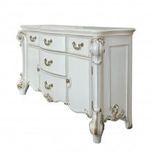 Load image into Gallery viewer, Solid And Manufactured Wood Five Drawer Triple Dresser - Pearl
