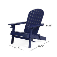 Load image into Gallery viewer, Zenithia - Outdoor Foldable Adirondack Chair With 2 Cup Holders
