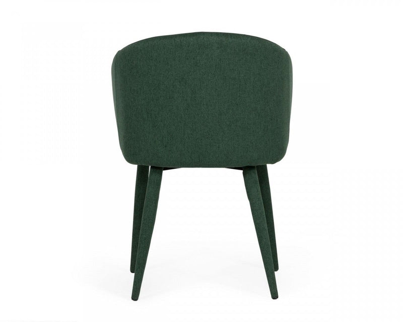 Fabric Wrapped Dining Chairs (Set of 2) - Green