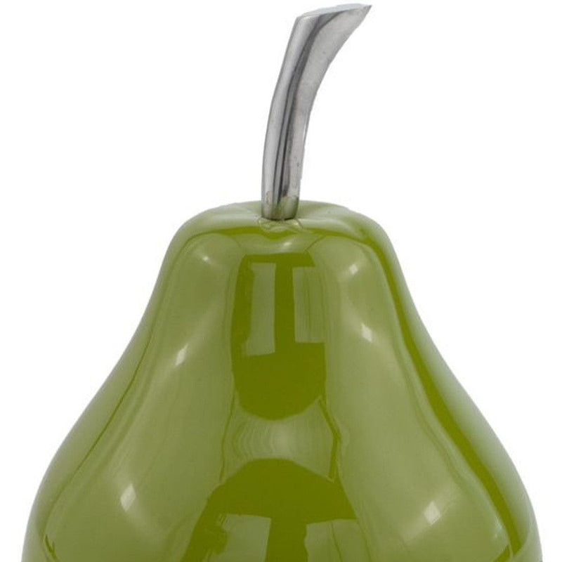 Buffed Pear Sculpture - Green