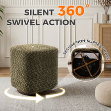 Load image into Gallery viewer, Upholstered 360° Swivel Vanity Stool
