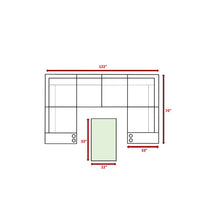 Load image into Gallery viewer, Outdoor Wicker Sectional With Weather Resistant Cushions And Table
