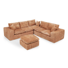 Load image into Gallery viewer, Sectional Sofa With Moveable Ottoman
