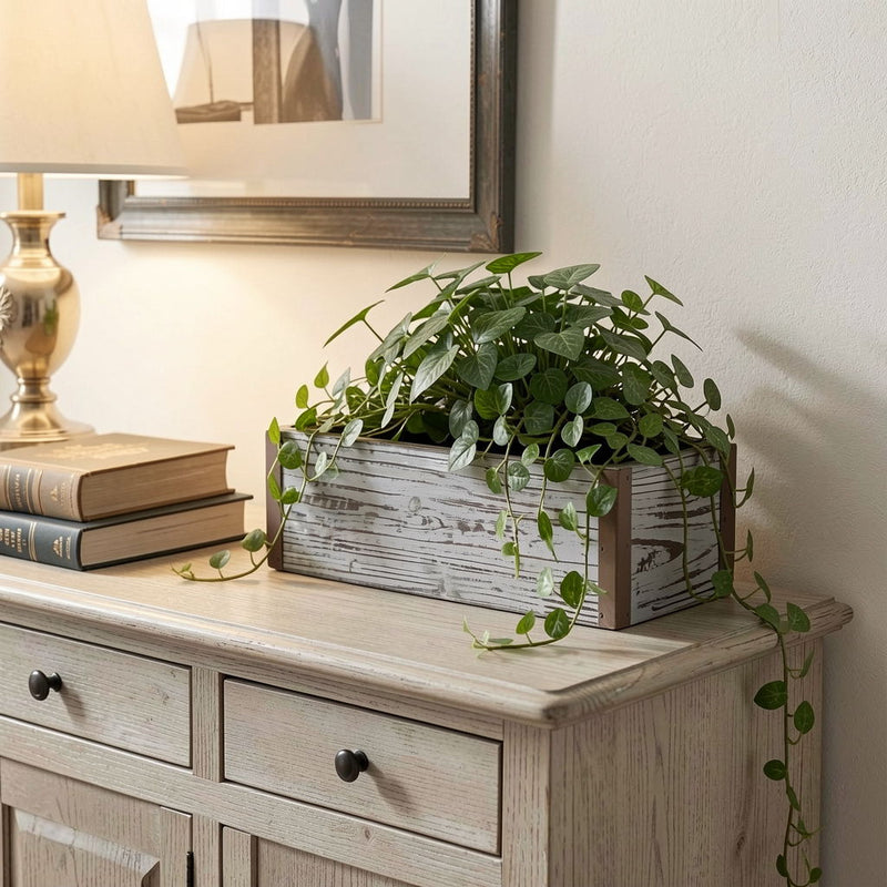 Rectangular Planter Box (638078) - Gray