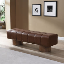 Load image into Gallery viewer, Upholstered Dining Bench For Dining Room, End Of Bed Entryway Bench Ottoman For Bedroom Living Room - Brown
