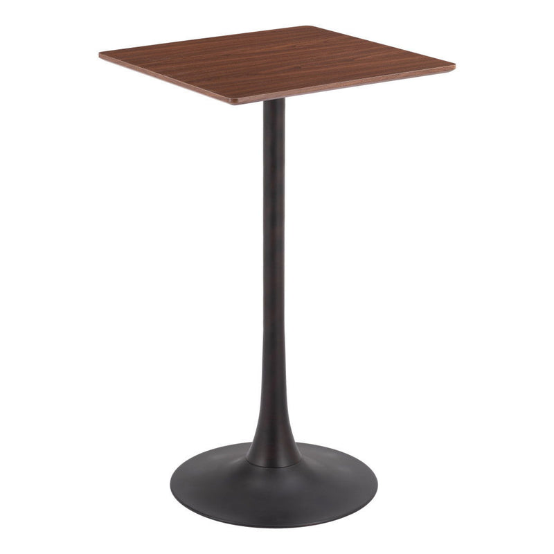 24" Wood Square Bar Table - Brown