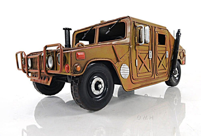 Metal Hand Painted Model Car - Mustard