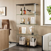 Load image into Gallery viewer, Display Cabinet With Shelf Double Doors And Lock
