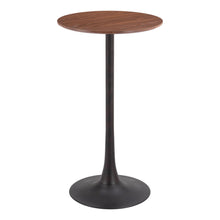 Load image into Gallery viewer, 24" Wood Rounded Bar Table - Brown
