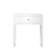Load image into Gallery viewer, Nightstand With Drawer, Minimalist Bedside Table, Compact End Table For Bedroom - White
