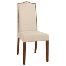 Load image into Gallery viewer, Upholstered In Linen Dining Parsons Chair - Cream
