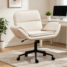 Load image into Gallery viewer, Criss Cross Swivel Desk Chair With Adjustable Armrests &amp; Wheels For Home Office
