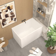 Load image into Gallery viewer, Freestanding Bathtub With Drain, Rectangular Shape
