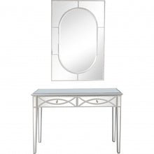 Load image into Gallery viewer, Mirrored Glass Console Table And Drawers - Silver
