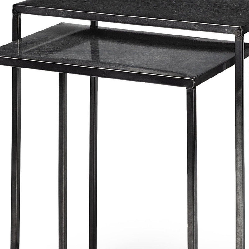 Iron Nested Tables (Set of 2) - Black