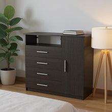 Load image into Gallery viewer, Four Drawer Combo Dresser - Black
