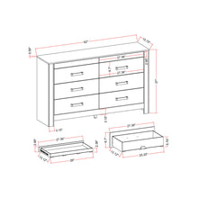 Load image into Gallery viewer, Lorenzo - Dresser With Hidden Jewelry Compartment And Bar Handles In - Silver
