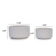 Load image into Gallery viewer, 2 Pieces Flowerpot, Planter For Patio, Garden Or Windowsills - Milk White
