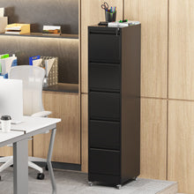 Load image into Gallery viewer, Drawer Metal Locking Vertical File Cabinet With Wheels Heavy Duty Lockable Storage
