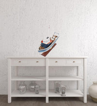 Load image into Gallery viewer, 1797 La Confiance Boat Hand Painted Decorative Boat - Blue / White
