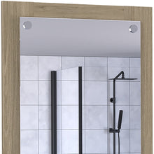 Load image into Gallery viewer, 28" Framed Bathroom Vanity Mirror - Light Brown
