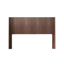 Load image into Gallery viewer, Queen Headboard Only, Fluted Panel Design - Walnut
