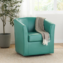 Load image into Gallery viewer, Melodize - Swivel Club Chair With Barrel Shape Design
