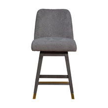 Load image into Gallery viewer, 26" Solid Wood Swivel Bar Height Bar Chair - Gray
