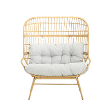 Load image into Gallery viewer, Palos - Outdoor Wicker Loveseat - Light Brown

