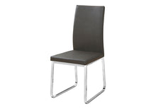 Load image into Gallery viewer, Contemporary Upholstered Faux Leather Dining Side Chairs (Set of 2) - Gray
